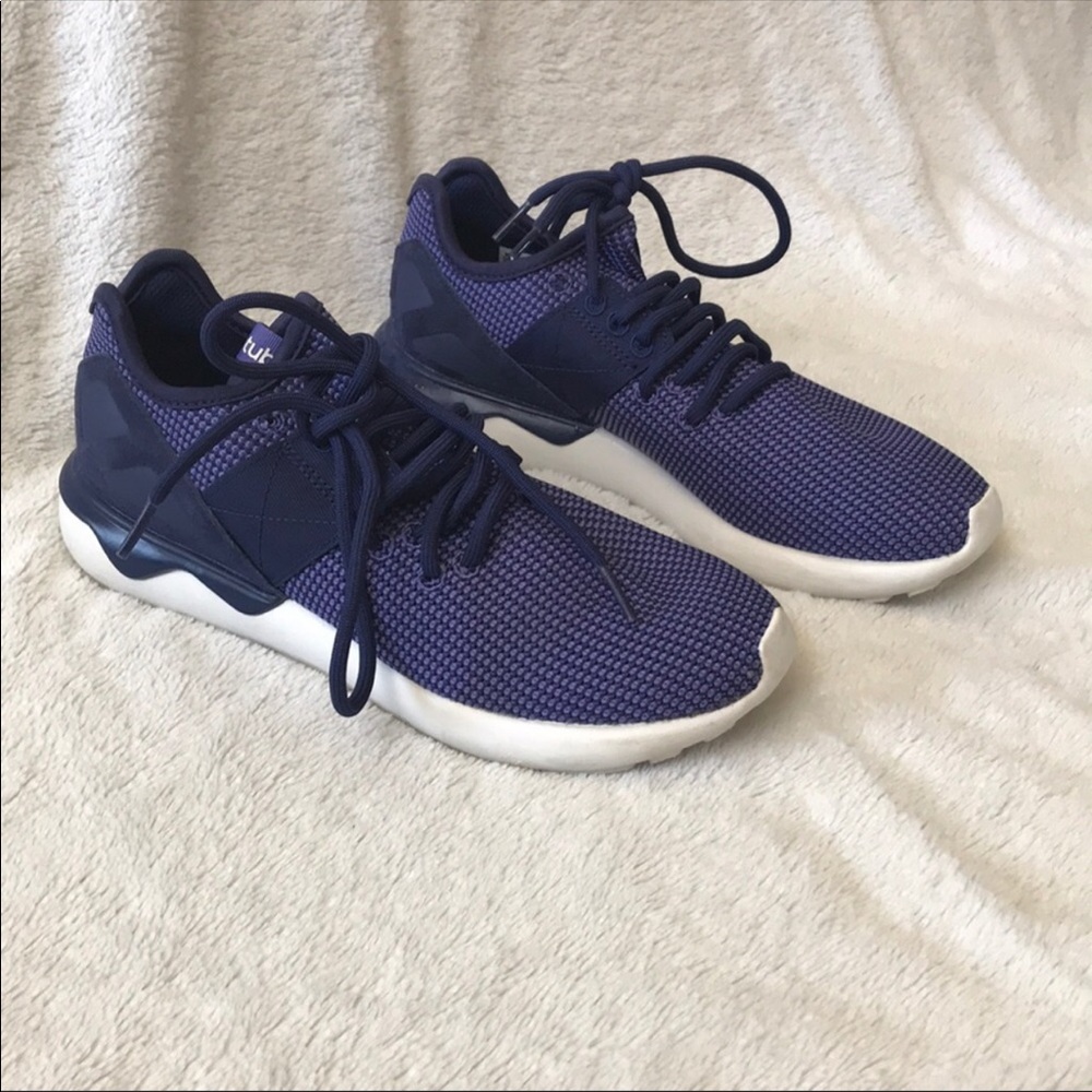 Size 8 Purple Adidas Tubular